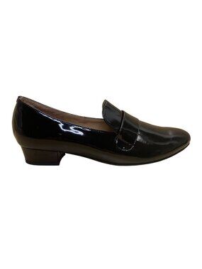 Kokko Women’s Black Patent Leather Low Heel Loafers Slip-On Dress Shoes Size 6.5